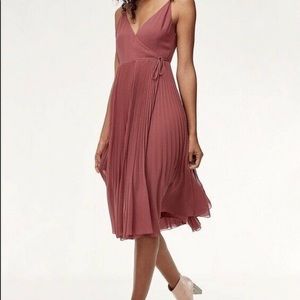 Aritzia Wilfred Beaune Wrap Dress Mauve Small